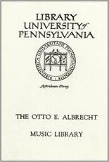 Otto E. Albrecht Memorial Fund Plate