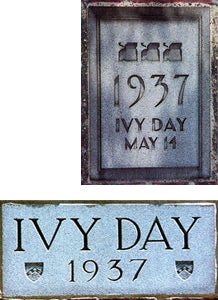 Class of 1937 Ivy Day Stones