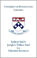 Kathryn Faul and Joseph A. Wallace Fund bookplate.